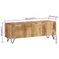 vidaXL TV-Schrank 110x30x40 cm Massivholz Mango vidaXL TV-Schrank 110x30x40 cm Massivholz Mango