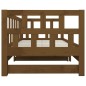 vidaXL Tagesbett Ausziehbar Honigbraun Massivholz Kiefer 2x(90x200) cm vidaXL Tagesbett Ausziehbar Honigbraun Massivholz Kiefer 2x(90x200) cm