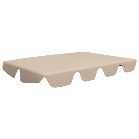 vidaXL Ersatzdach für Hollywoodschaukel Beige 150/130x70/105 cm 