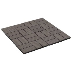 vidaXL 22 Stk. Terrassenfliesen 30 x 30 cm 2 qm WPC Dunkelbraun
