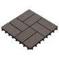 vidaXL 22 Stk. Terrassenfliesen 30 x 30 cm 2 qm WPC Dunkelbraun vidaXL 22 Stk. Terrassenfliesen 30 x 30 cm 2 qm WPC Dunkelbraun