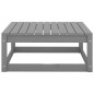vidaXL 3-tlg. Garten-Lounge-Set Grau Kiefer Massivholz vidaXL 3-tlg. Garten-Lounge-Set Grau Kiefer Massivholz