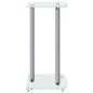 vidaXL Lautsprecher-Ständer 2 Stk. Silbern Hartglas 3 Säulen vidaXL Lautsprecher-Ständer 2 Stk. Silbern Hartglas 3 Säulen
