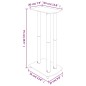 vidaXL Lautsprecher-Ständer 2 Stk. Silbern Hartglas 3 Säulen vidaXL Lautsprecher-Ständer 2 Stk. Silbern Hartglas 3 Säulen