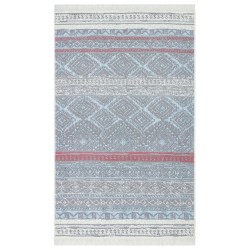 vidaXL Teppich Rosa und Aquamarin 160x230 cm Baumwolle