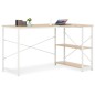 vidaXL Computertisch Weiß und Eiche 120x72x70 cm vidaXL Computertisch Weiß und Eiche 120x72x70 cm