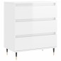 vidaXL Sideboard Hochglanz-Weiß 60x35x70 cm Holzwerkstoff vidaXL Sideboard Hochglanz-Weiß 60x35x70 cm Holzwerkstoff
