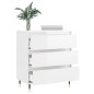 vidaXL Sideboard Hochglanz-Weiß 60x35x70 cm Holzwerkstoff vidaXL Sideboard Hochglanz-Weiß 60x35x70 cm Holzwerkstoff