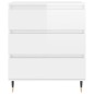 vidaXL Sideboard Hochglanz-Weiß 60x35x70 cm Holzwerkstoff vidaXL Sideboard Hochglanz-Weiß 60x35x70 cm Holzwerkstoff