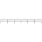 Gartenzaun mit Speerspitzen Stahl (0,5 - 0,75) x 10,2 m Schwarz Gartenzaun mit Speerspitzen Stahl (0,5 - 0,75) x 10,2 m Schwarz