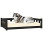 vidaXL Hundebett Schwarz 105,5x75,5x28 cm Massivholz Kiefer