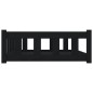 vidaXL Hundebett Schwarz 105,5x75,5x28 cm Massivholz Kiefer