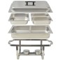 vidaXL Chafing Dish Set 4-tlg. Edelstahl vidaXL Chafing Dish Set 4-tlg. Edelstahl