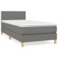 vidaXL Boxspringbett mit Matratze Dunkelgrau 90x200 cm Stoff vidaXL Boxspringbett mit Matratze Dunkelgrau 90x200 cm Stoff