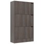 vidaXL Schuhschrank mit 3 Türen Grau Sonoma-Eiche 59x24x105cm vidaXL Schuhschrank mit 3 Türen Grau Sonoma-Eiche 59x24x105cm