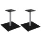 vidaXL Lautsprecher-Ständer 2 Stk. Schwarz & Silbern Hartglas 1 Säule vidaXL Lautsprecher-Ständer 2 Stk. Schwarz & Silbern Hartglas 1 Säule