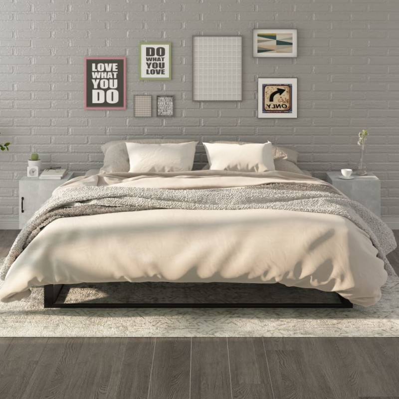vidaXL Nachttische 2 Stk. Betongrau Holzwerkstoff vidaXL Nachttische 2 Stk. Betongrau Holzwerkstoff