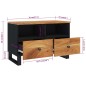 vidaXL TV-Schrank 70x33x46 cm Massivholz Akazie vidaXL TV-Schrank 70x33x46 cm Massivholz Akazie