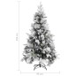 vidaXL Weihnachtsbaum mit Zapfen Beschneit 195 cm PVC & PE vidaXL Weihnachtsbaum mit Zapfen Beschneit 195 cm PVC & PE