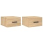 vidaXL Wand-Nachttische 2 Stk. Sonoma-Eiche 35x35x20 cm vidaXL Wand-Nachttische 2 Stk. Sonoma-Eiche 35x35x20 cm