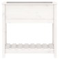 vidaXL Pflanzkübel mit Ablage Weiß 82,5x34,5x81 cm Massivholz Kiefer vidaXL Pflanzkübel mit Ablage Weiß 82,5x34,5x81 cm Massivholz Kiefer