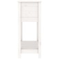 vidaXL Pflanzkübel mit Ablage Weiß 82,5x34,5x81 cm Massivholz Kiefer vidaXL Pflanzkübel mit Ablage Weiß 82,5x34,5x81 cm Massivholz Kiefer
