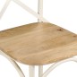 vidaXL Esszimmerstühle 2 Stk. Weiß Mango-Massivholz vidaXL Esszimmerstühle 2 Stk. Weiß Mango-Massivholz