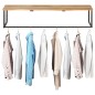 vidaXL Garderobe mit Naturkante 100x35x22 cm Massivholz Akazie vidaXL Garderobe mit Naturkante 100x35x22 cm Massivholz Akazie