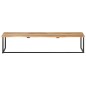 vidaXL Garderobe mit Naturkante 100x35x22 cm Massivholz Akazie vidaXL Garderobe mit Naturkante 100x35x22 cm Massivholz Akazie