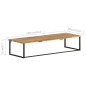 vidaXL Garderobe mit Naturkante 100x35x22 cm Massivholz Akazie vidaXL Garderobe mit Naturkante 100x35x22 cm Massivholz Akazie