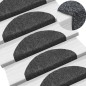 vidaXL Selbstklebende Treppenmatten 10 Stk. Dunkelgrau 65x21x4 cm vidaXL Selbstklebende Treppenmatten 10 Stk. Dunkelgrau 65x21x4 cm