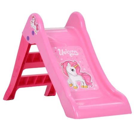 vidaXL Rutsche für Kinder faltbar Rosa 111 cm