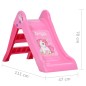 vidaXL Rutsche für Kinder faltbar Rosa 111 cm vidaXL Rutsche für Kinder faltbar Rosa 111 cm