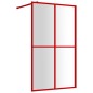 vidaXL Duschwand für Begehbare Dusche mit ESG Klarglas Rot 118x195 cm vidaXL Duschwand für Begehbare Dusche mit ESG Klarglas Rot 118x195 cm