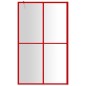 vidaXL Duschwand für Begehbare Dusche mit ESG Klarglas Rot 118x195 cm vidaXL Duschwand für Begehbare Dusche mit ESG Klarglas Rot 118x195 cm