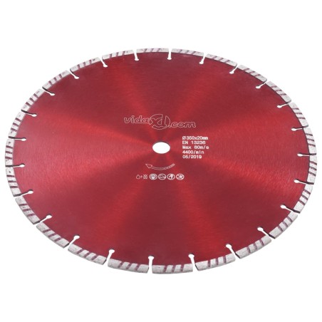 vidaXL Diamant-Trennscheibe mit Turbo Stahl 350 mm