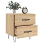 vidaXL Nachttische 2 Stk. Sonoma-Eiche 40x35x47,5 cm Holzwerkstoff