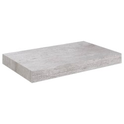 vidaXL Schwebendes Wandregal Betongrau 23x23,5x3,8 cm MDF