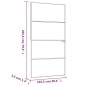vidaXL Innentür Weiß 102x201,5 cm Hartglas & Aluminium Schlank vidaXL Innentür Weiß 102x201,5 cm Hartglas & Aluminium Schlank