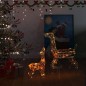 vidaXL LED-Rentier-Familie Weihnachtsdeko Acryl 160 LED Bunt vidaXL LED-Rentier-Familie Weihnachtsdeko Acryl 160 LED Bunt