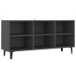 vidaXL TV-Schrank mit Metallbeinen Grau 103,5x30x50 cm vidaXL TV-Schrank mit Metallbeinen Grau 103,5x30x50 cm