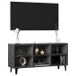 vidaXL TV-Schrank mit Metallbeinen Grau 103,5x30x50 cm vidaXL TV-Schrank mit Metallbeinen Grau 103,5x30x50 cm
