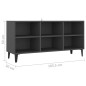 vidaXL TV-Schrank mit Metallbeinen Grau 103,5x30x50 cm vidaXL TV-Schrank mit Metallbeinen Grau 103,5x30x50 cm