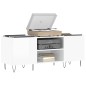 vidaXL Plattenschrank Hochglanz-Weiß 121x38x48 cm Holzwerkstoff vidaXL Plattenschrank Hochglanz-Weiß 121x38x48 cm Holzwerkstoff