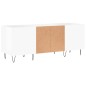 vidaXL Plattenschrank Hochglanz-Weiß 121x38x48 cm Holzwerkstoff vidaXL Plattenschrank Hochglanz-Weiß 121x38x48 cm Holzwerkstoff