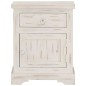 vidaXL Nachttisch Weiß 40×30×50 cm Massivholz Mango vidaXL Nachttisch Weiß 40×30×50 cm Massivholz Mango