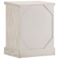 vidaXL Nachttisch Weiß 40×30×50 cm Massivholz Mango vidaXL Nachttisch Weiß 40×30×50 cm Massivholz Mango