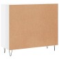 vidaXL Sideboard Hochglanz-Weiß 90x34x80 cm Holzwerkstoff vidaXL Sideboard Hochglanz-Weiß 90x34x80 cm Holzwerkstoff