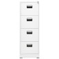 vidaXL Aktenschrank Weiß 46x62x133 cm Stahl vidaXL Aktenschrank Weiß 46x62x133 cm Stahl