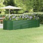 vidaXL Hochbeet Pulverbeschichteter Stahl 322x100x68 cm Grün vidaXL Hochbeet Pulverbeschichteter Stahl 322x100x68 cm Grün